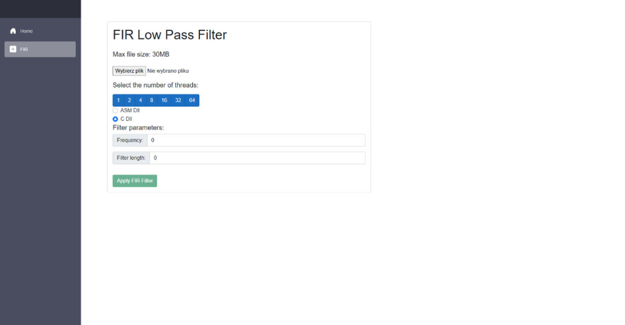 FIR Low Pass Filter - top image